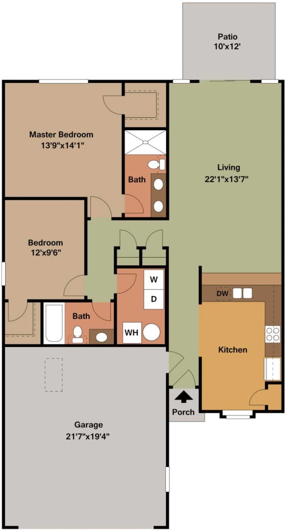 1, 2, & 3 Bed Duplex Apartments in Avon Regency Preserve